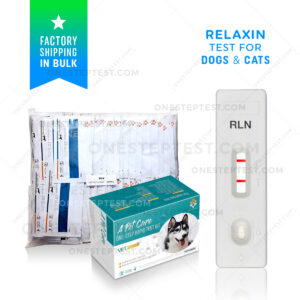 Pregnancy Test for Dogs and Cats Relaxin Canine & Feline Rapid Home Testing Kit RLN Positive Negative Blood Serum Plasma Early How To Use Home Complete Get Check can Low Cost Much where buy instant result Quick fast No Lab A-Pet-Care One Step Nearby Near Me I you LFIA Box Snap Affordable strip best do they there are is free vet veterinarian instructions lateral flow cheap animal pet K9 Accurate strip detection doggy queen witness IDEXX bionote bio note insenvo wholesale bulk factory direct shipping OST