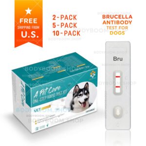 Brucellosis Testing Kit for Dog at-home Brucella Canis Canine Complete Rapid Test Blood Serum Plasma How to Use Get Low Cost Much Quick No Lab A-Pet-Care One Step Nearby Near Me Instant Results Positive Negative Symptoms Affordable Use Check Snap Best Strip Cassette BCL 2 5 10-Pack