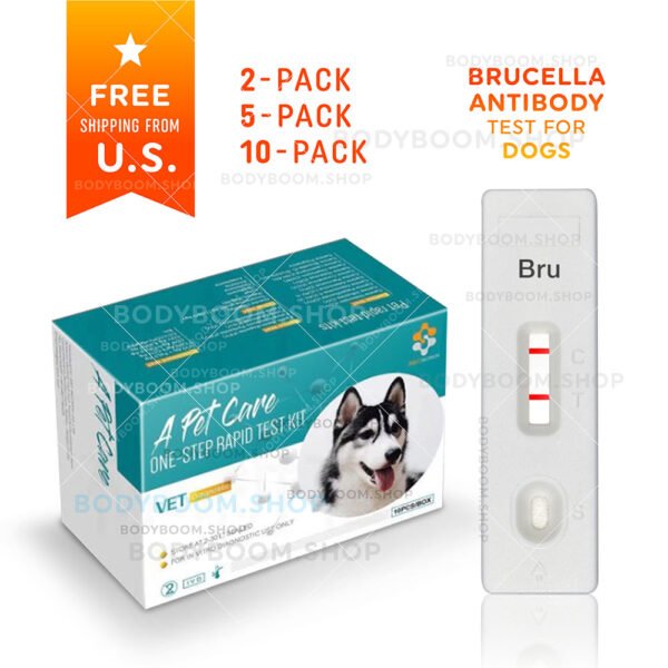 Brucellosis Testing Kit for Dog at-home Brucella Canis Canine Complete Rapid Test Blood Serum Plasma How to Use Get Low Cost Much Quick No Lab A-Pet-Care One Step Nearby Near Me Instant Results Positive Negative Symptoms Affordable Use Check Snap Best Strip Cassette BCL 2 5 10-Pack