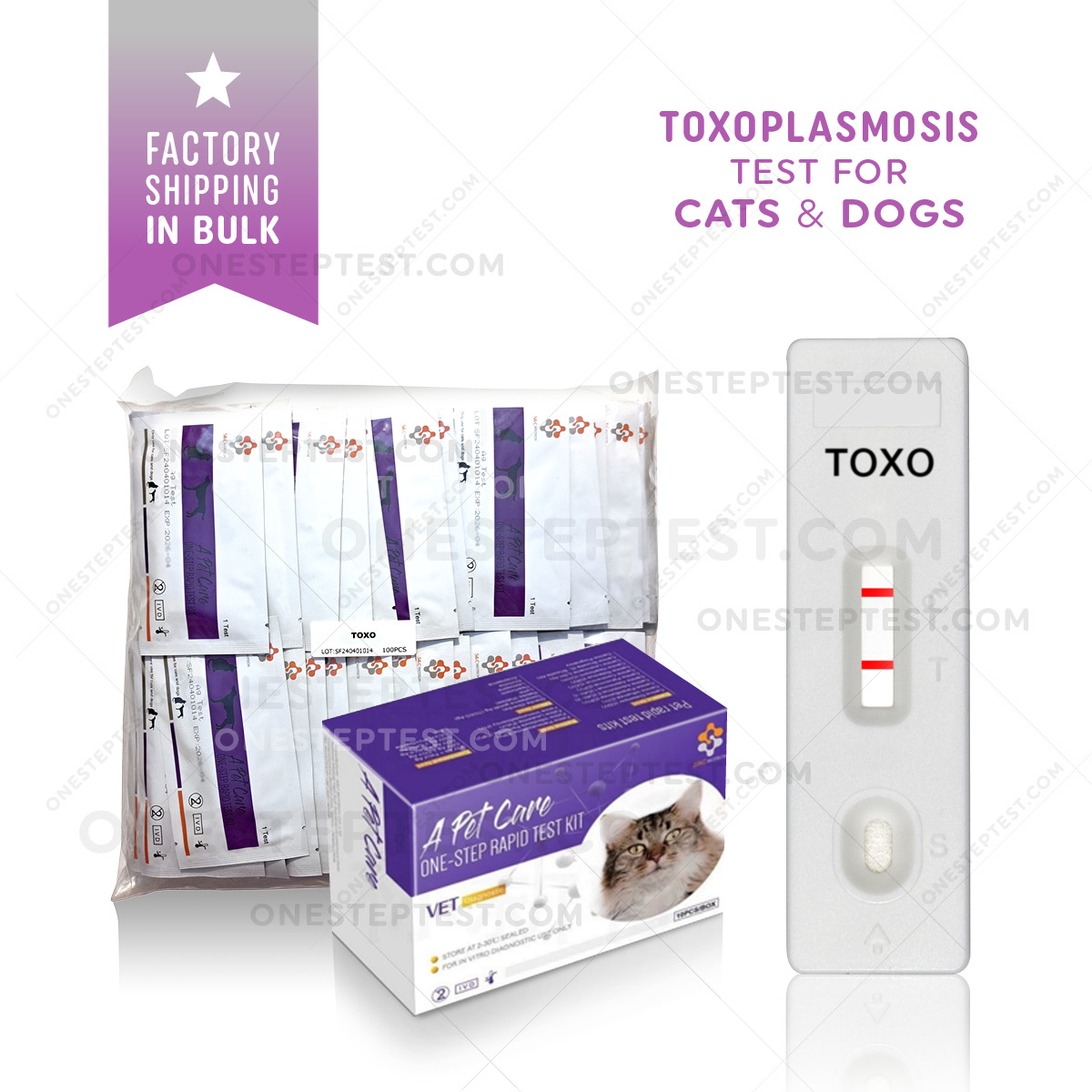 Toxoplasma test for cat and dog Toxoplasmosis Gondii Antigen Feline Canine Rapid At-Home Testing Kit TOXO Ag Feces Fecal Positive Negative A-Pet-Care One Step Quick instant Results Best Low Cost Near Me Nearby No Lab is serum plasma blood secretion to Use Get check complete How Much where I you can Box Snap first early symptoms signs Affordable strip Buy do they LFIA kitten lateral flow cheap free fast vet veterinarian instructions accurate detection witness IDEXX bionote bio note insenvo wholesale bulk factory direct shipping