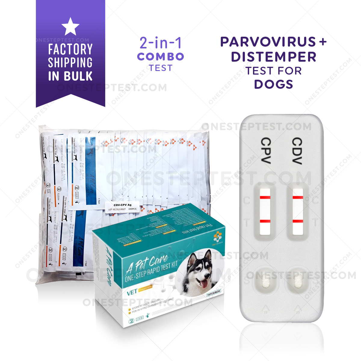 Distemper Parvo test for dog CPV CDV At-home Canine Parvovirus virus Ag Rapid Combo 2-in-1 2-way Testing Kit quick Positive Negative A-Pet-Care One Step OST instant Results Best Low Cost Near Me Nearby No Lab is Feces Fecal poop How to Use Get check complete Much Ag Box Snap bionote bio note symptoms signs Affordable strip where Buy do get use they cassette instructions lateral flow price double first early Affordable Buy do they LFIA pup puppy cheap free fast vet veterinarian instructions accurate detection witness insenvo wholesale bulk factory direct shipping cassette