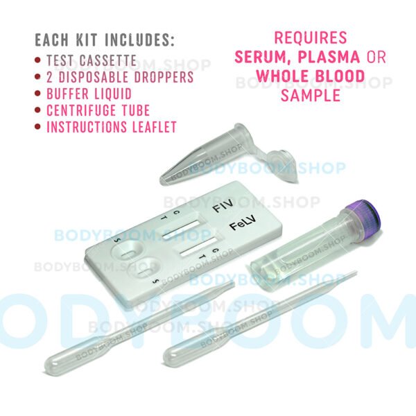 Felv/FIV FeLV FIV FIV/FeLV Combo Cat Feline Leukemia Virus Immunodeficiency HIV Rapid Test Kit 1 2 5 10 Pack at Home Complete Blood Serum Plasma How to Use Get Low Cost Much where buy get check instant result Testing 2-in-1 Quick No Lab A-Pet-Care One Step Nearby Near Me Way LFIA AIDS Box Snap symptoms signs Affordable strip best do they free vet veterinarian instructions lateral flow positive negative you cassette