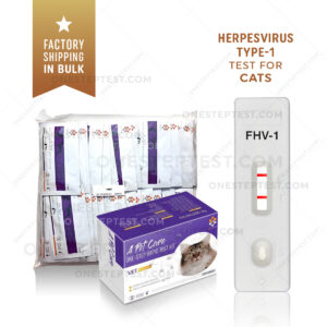 Feline Herpes test for Cats Virus Type-1 Antigen Rapid At-home Kit FHV Ag Viral Rhinotracheitis herpesvirus Positive Negative A-Pet-Care One Step Quick Testing instant Results Best Low Cost Near Me Nearby No Lab is serum plasma blood secretion to Use Get check complete How Much where I you can Box Snap first early symptoms signs Affordable strip Buy do they LFIA kitten lateral flow cheap free fast vet veterinarian instructions accurate detection witness bionote bio note wholesale bulk factory direct shipping