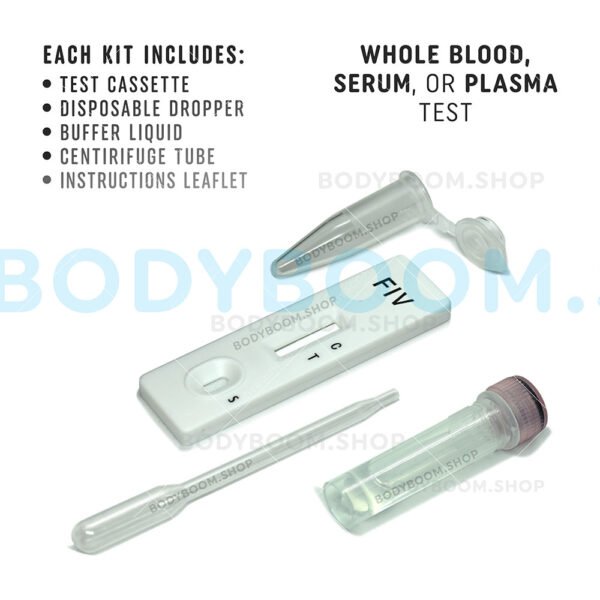 Feline Immunodeficiency Virus Testing Kit for Cat FIV Antibody Ab Test Rapid at-home 1 2 5 10 Complete Blood Serum Plasma How to Use Get Low Cost Much Quick No Lab A-Pet-Care One Step Nearby Near Me Instant Results Positive Negative Symptoms Affordable Use Check LFIA Snap Cassette