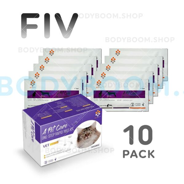 FIV Test for Cat Feline Immunodeficiency Virus Antibody Ab Testing Kit Rapid at-home 1 2 5 10 Complete Blood Serum Plasma How to Use Get Low Cost Much Quick No Lab A-Pet-Care One Step Nearby Near Me Instant Results Positive Negative Symptoms Affordable Use Check LFIA Snap Best Amazon Buy hiv aids 10-pack