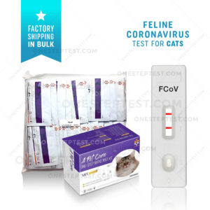 Coronavirus test for Cats Corona Virus Feline FCoV FeCoV FIP FECV Ag Antigen Infectious Peritonitis Enteric Rapid At-Home Testing Kit Positive Negative A-Pet-Care One Step Quick instant Results Best Low Cost Near Me Nearby No Lab is Feces Fecal poop How to Use Get check complete How Much where I you can Box Snap first early symptoms signs Affordable strip Buy do they LFIA kitten lateral flow cheap free fast vet veterinarian instructions covid-19 accurate detection witness bionote bio note insenvo wholesale bulk factory direct shipping OST
