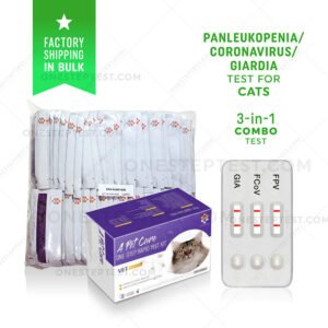 FPV+FCoV+GIARDIA Test for Cats - Combo Test Kit - BULK