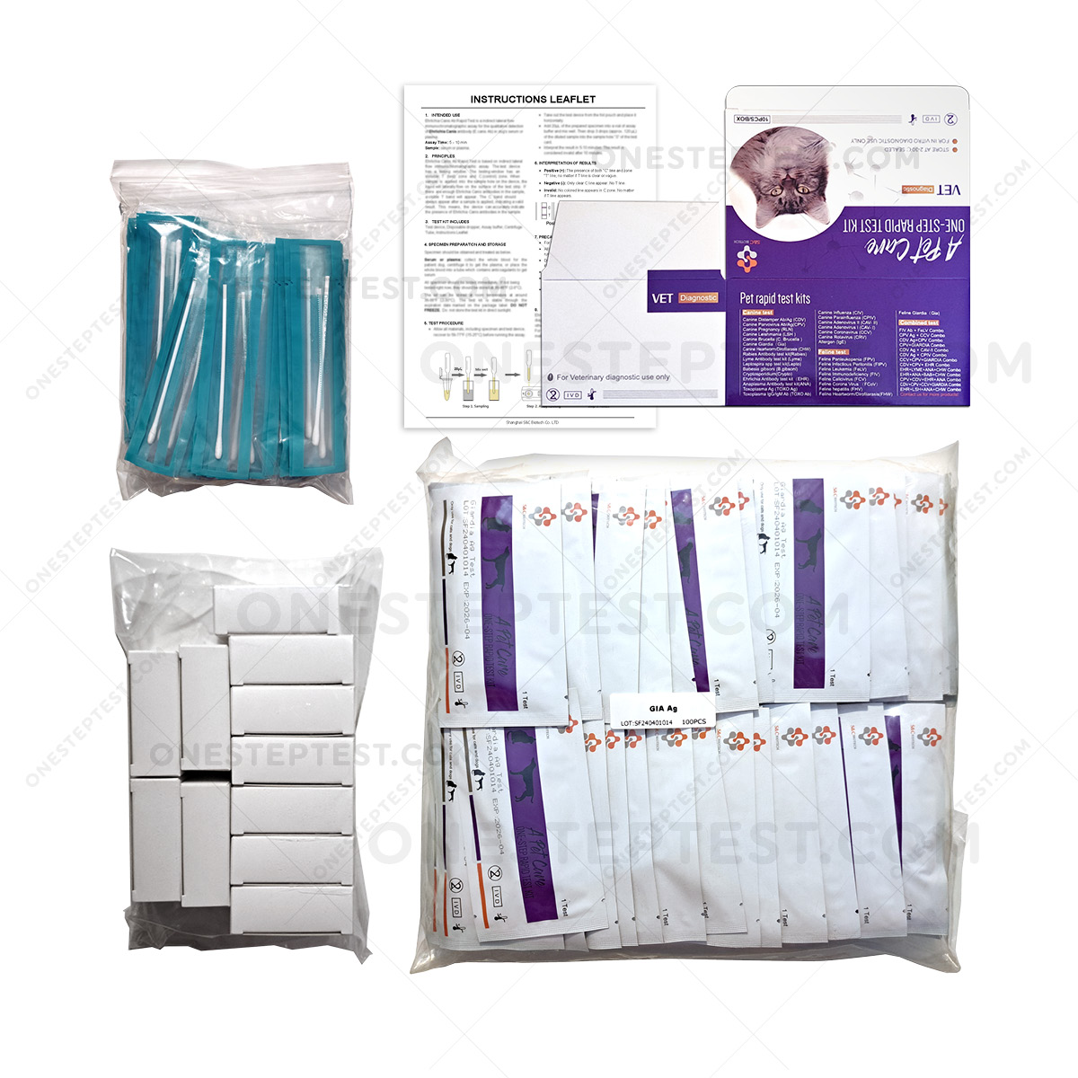 Giardia Test for Dog and Cat Rapid Canine Kit Feline Giardiasis Antigen Ag at-Home testing Feces Fecal Positive Negative A-Pet-Care One Step OST Quick instant Results Best Low Cost Near Me Nearby No Lab is serum plasma blood secretion to Use Get check complete How Much where I you can Box Snap first early symptoms signs Affordable strip Buy do they LFIA kitten pup puppy lateral flow cheap free fast vet veterinarian instructions accurate detection witness bionote bio note insenvo wholesale bulk factory direct shipping