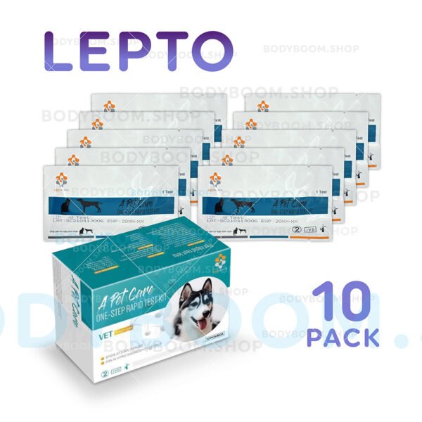 Lepto Test for Dog Canine Rapid Kit Leptospira Leptospirosis Antibody Ab at-Home Blood serum plasma Testing A-Pet-Care One Step Quick instant Results Best Low Cost Near Me Nearby No Lab is How to Use where can you Get check complete Much Box first early symptoms signs Affordable Buy do they LFIA pup puppy lateral flow cheap free fast vet clinic shelter rescue veterinarian instructions accurate detection when witness Petco Petsmart Amazon bionote bio note insenvo 10-pack