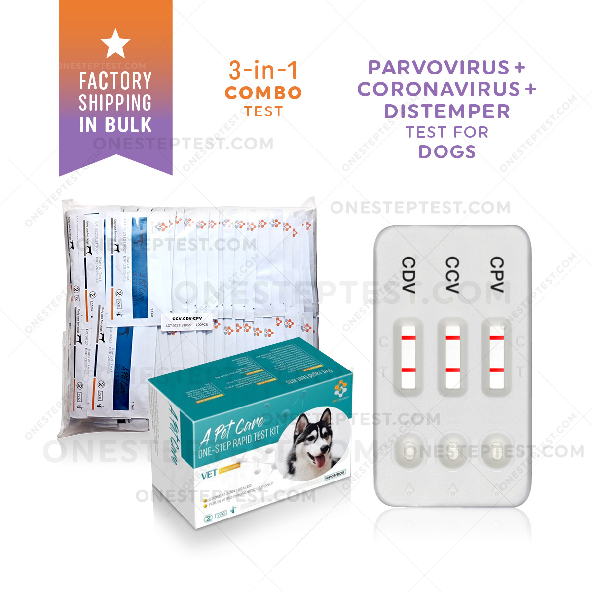 CCV CDV CPV Test for Dogs Coronavirus Distemper Parvo Corona At-home Canine Parvovirus virus Ag Rapid Combo 3-in-1 3-way triple Testing Kit quick Positive Negative A-Pet-Care One Step OST instant Results Best Low Cost Near Me Nearby No Lab is Feces Fecal poop How to Use Get check complete Much Ag Box Snap bionote bio note symptoms signs Affordable strip where Buy do get use they instructions lateral flow price first early Affordable Buy do they LFIA pup puppy cheap free fast vet veterinarian instructions accurate detection witness insenvo wholesale bulk factory direct shipping