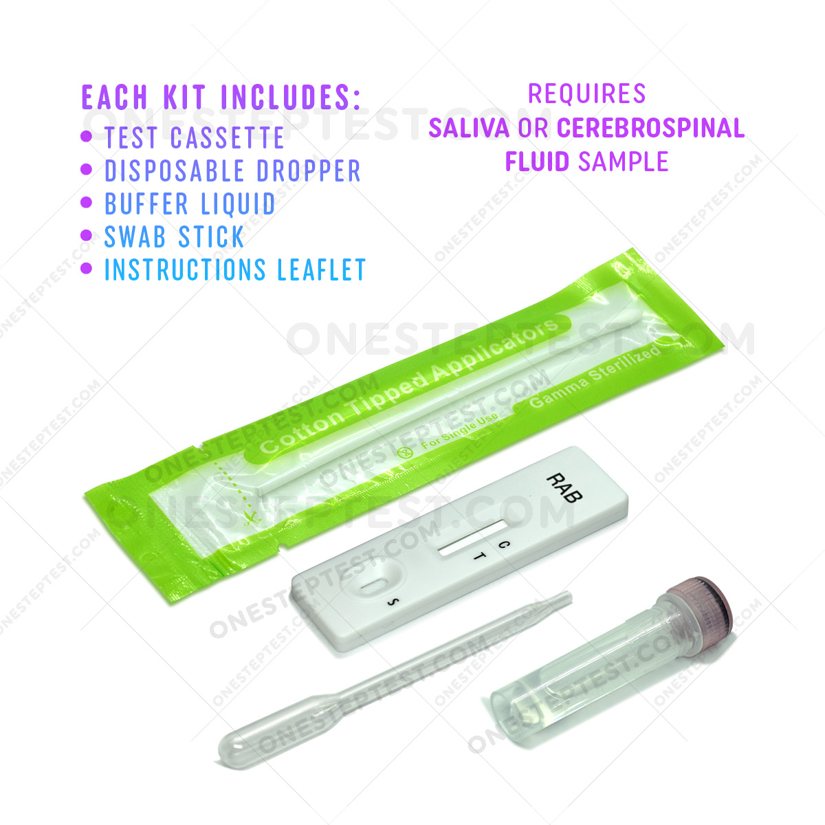 Rabies Test for Dog and Cat Rapid Canine Kit Feline RABV RAB Antigen Ag at-Home testing saliva Positive Negative A-Pet-Care One Step OST Quick instant Results Best Low Cost Near Me Nearby No Lab is secretion to Use Get check complete How Much where I you can Box Snap first early symptoms signs Affordable strip Buy do they LFIA kitten pup puppy lateral flow cheap free fast vet veterinarian instructions accurate detection witness bionote bio note insenvo wholesale bulk factory direct shipping cassette
